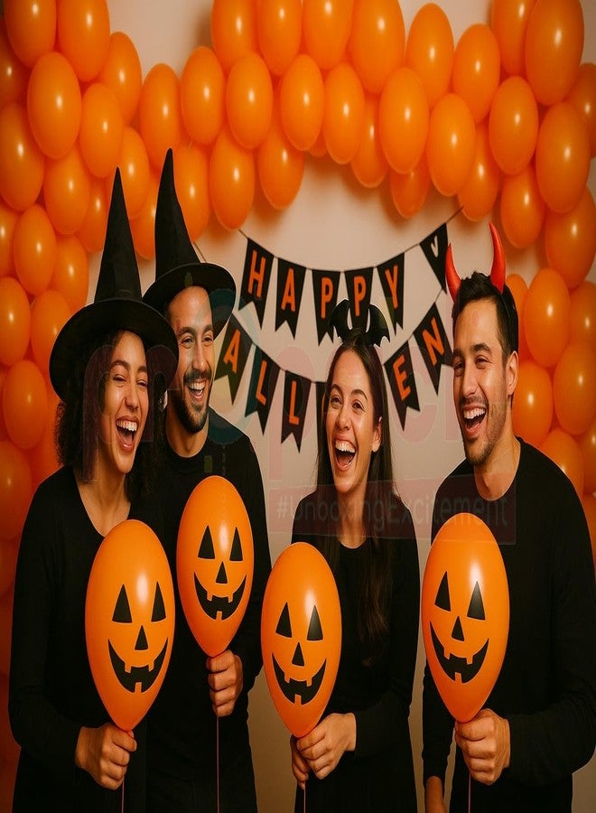Propsicle Orange HD Metallic Balloons Pack Orange Theme Kids Birthday Party Decoration Bachelorette Party Balloon Anniversary Item - Packet of 50 Balloons, Pack of 50 - Image 5